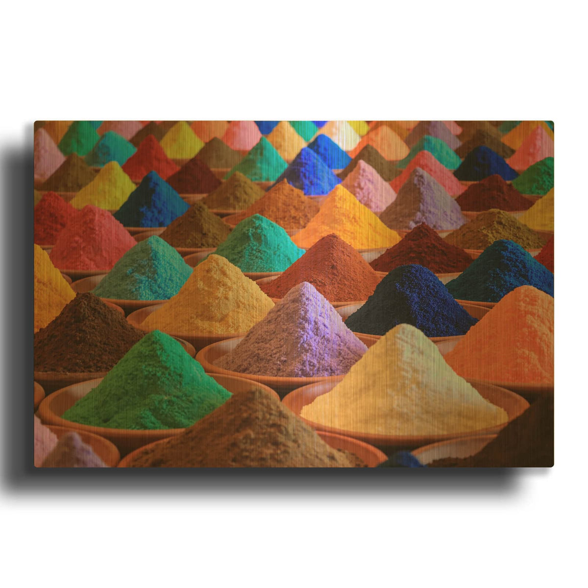 'Colorful Life' By Luxe Gold Metal Wall Art
