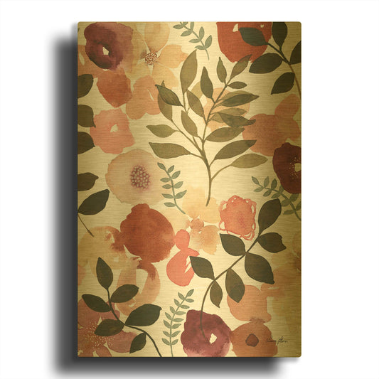 'Garden Dance I' By Laura Horn Gold Metal Wall Art