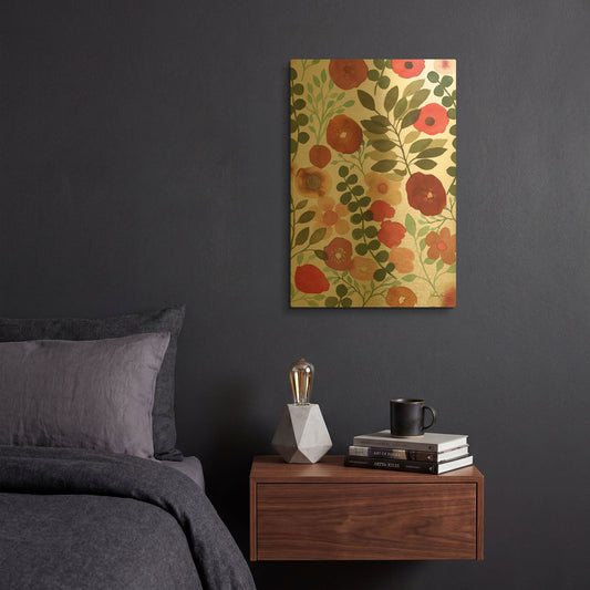 'Garden Dance II' By Laura Horn Gold Metal Wall Art