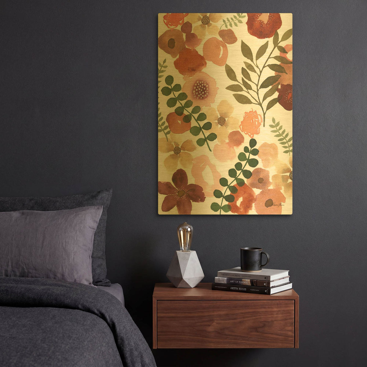 'Garden Dance III' By Laura Horn Gold Metal Wall Art