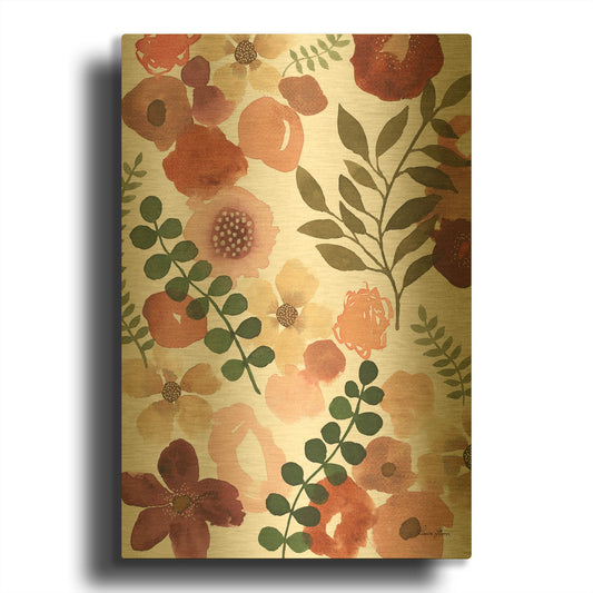 'Garden Dance III' By Laura Horn Gold Metal Wall Art