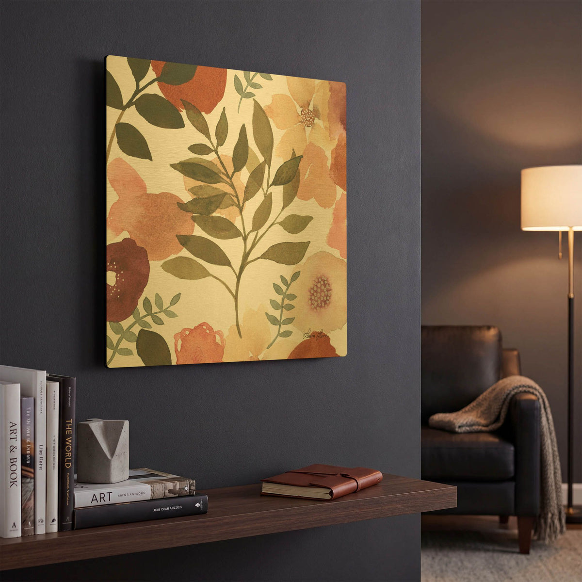 'Garden Dance V' By Laura Horn Gold Metal Wall Art