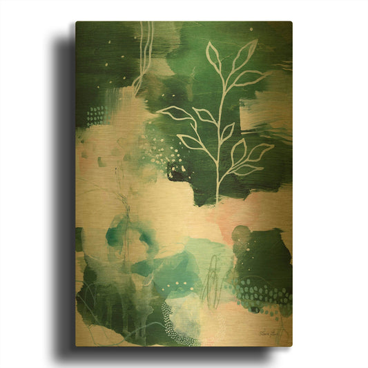 'Nature Story II' By Laura Horn Gold Metal Wall Art