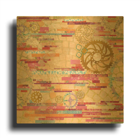 'EU Timetable I' By Kathy Ferguson Gold Metal Wall Art