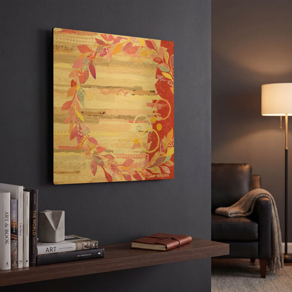 'Resting on Ones Laurels' By Kathy Ferguson Gold Metal Wall Art