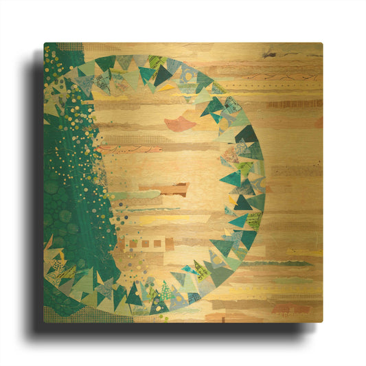 'The Calm and The Storm' By Kathy Ferguson Gold Metal Wall Art