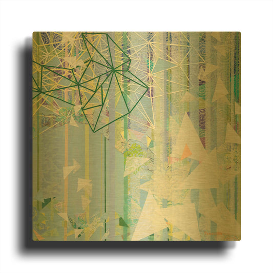 'Hanging Around II' By Kathy Ferguson Gold Metal Wall Art