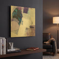 'Abstract Layers III' By Kathy Ferguson Gold Metal Wall Art