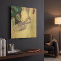 'Abstract Layers II' By Kathy Ferguson Gold Metal Wall Art
