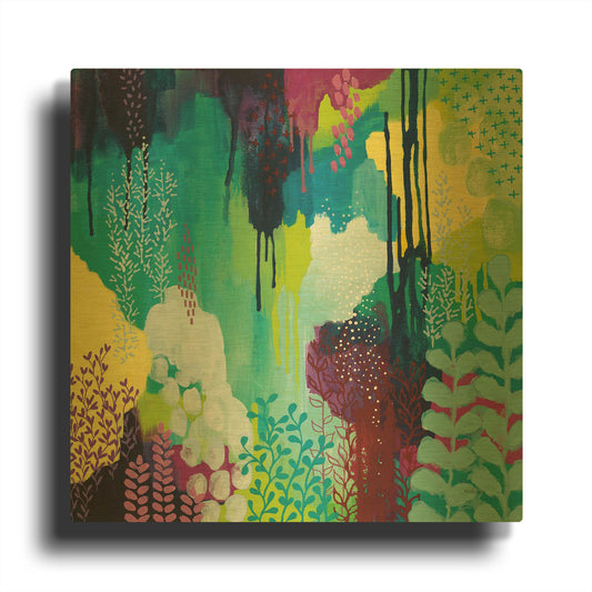 'Jewel Forest I' By Kathy Ferguson Gold Metal Wall Art
