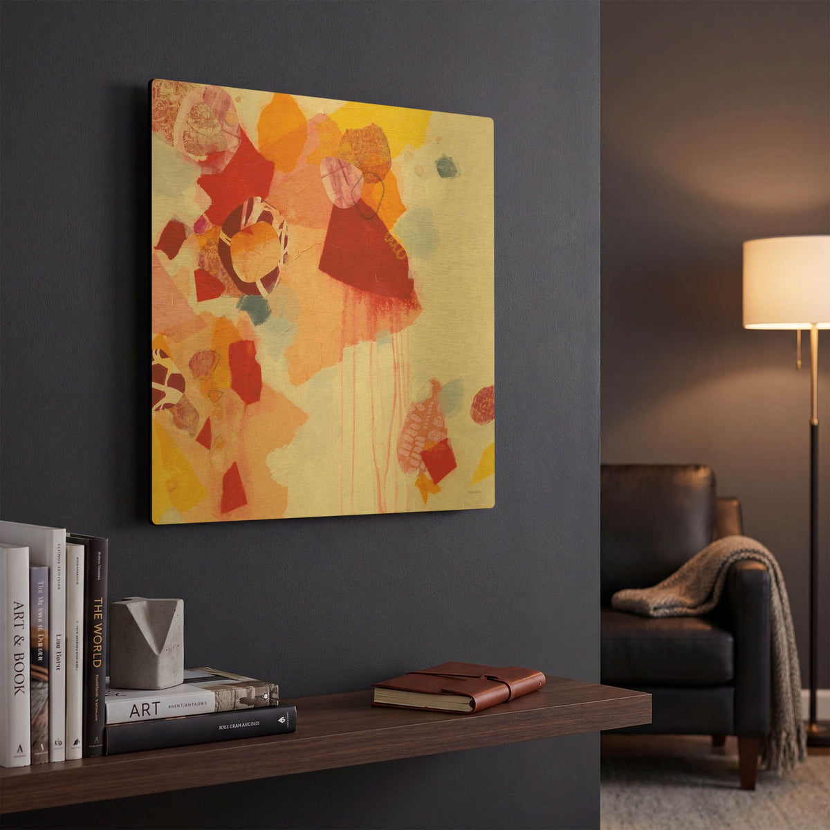 'Falling Apart' By Kathy Ferguson Gold Metal Wall Art