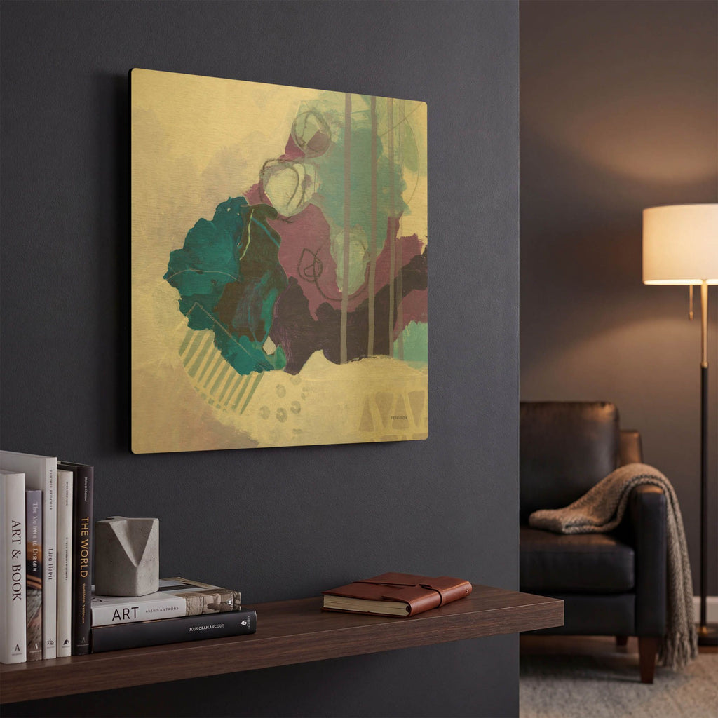 'Amethyst' By Kathy Ferguson Gold Metal Wall Art
