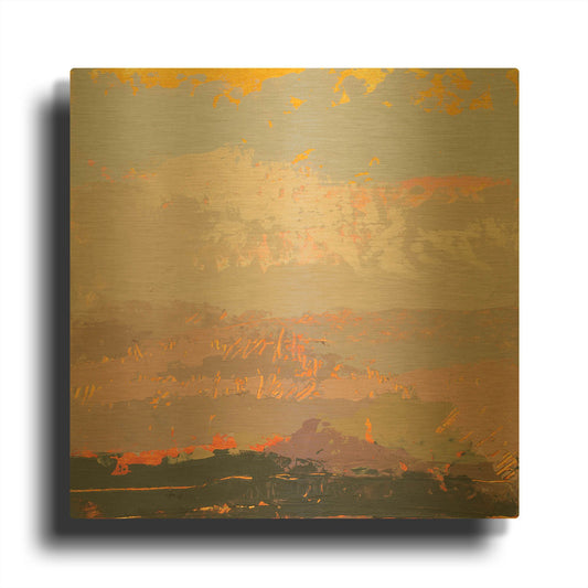 'Soft Day I' By Grainne Dowling Gold Metal Wall Art