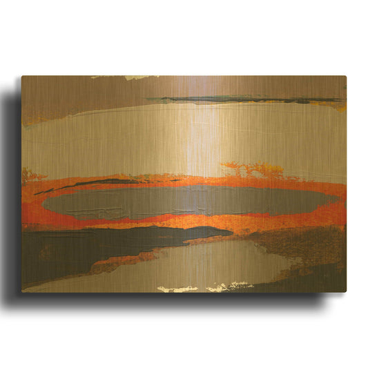 'Ceide Study I' By Grainne Dowling Gold Metal Wall Art
