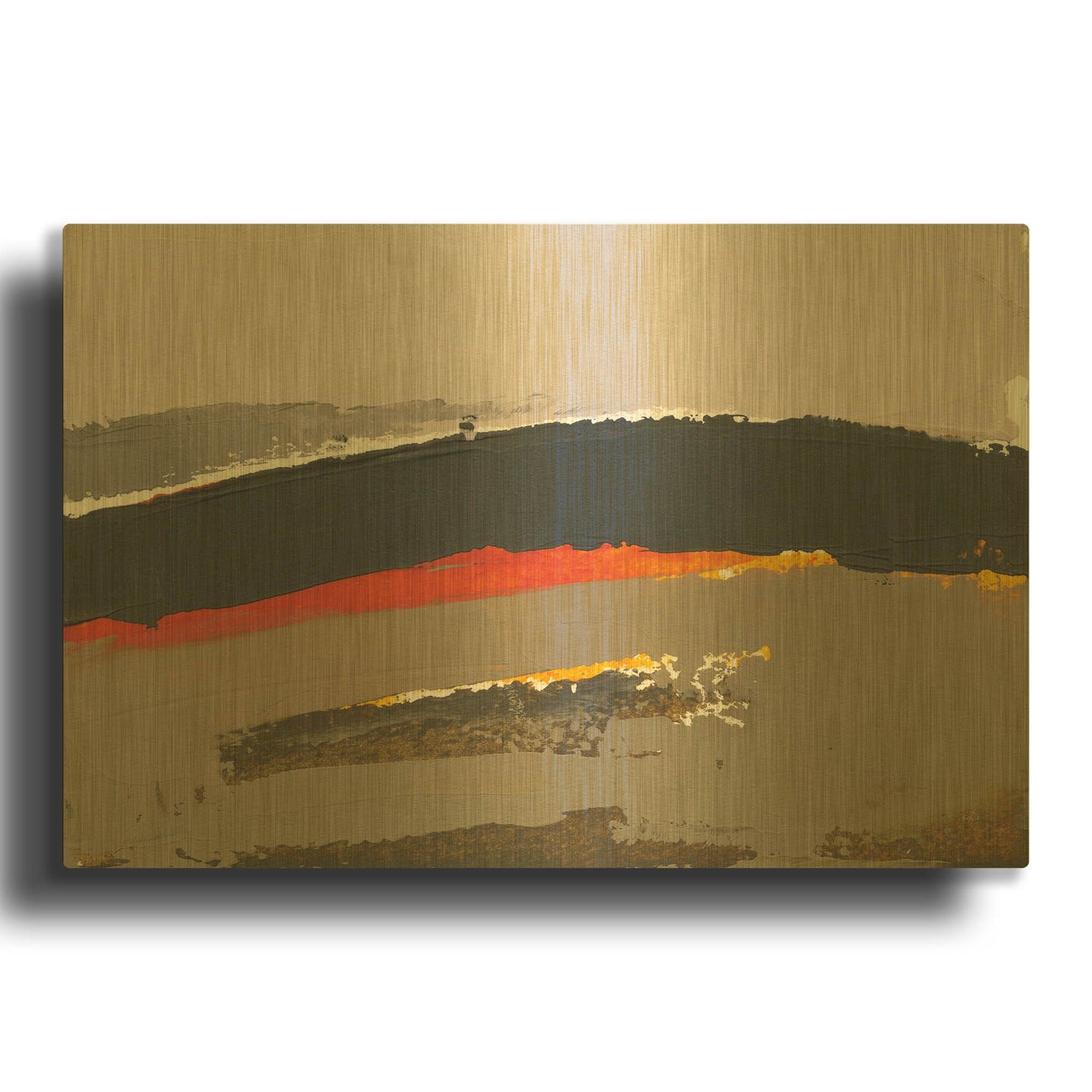'Ceide Study III' By Grainne Dowling Gold Metal Wall Art
