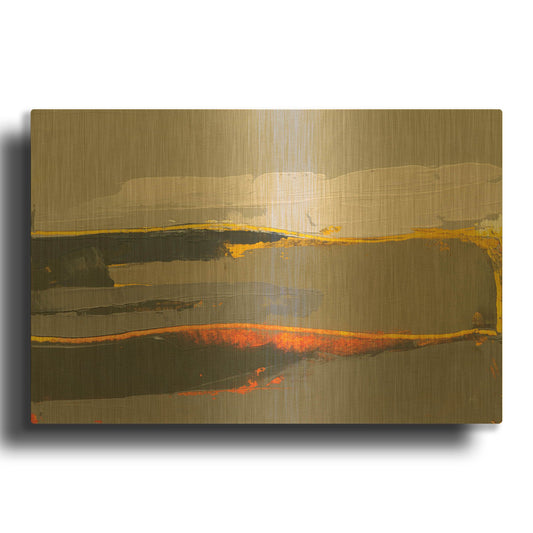 'Ceide Study IV' By Grainne Dowling Gold Metal Wall Art