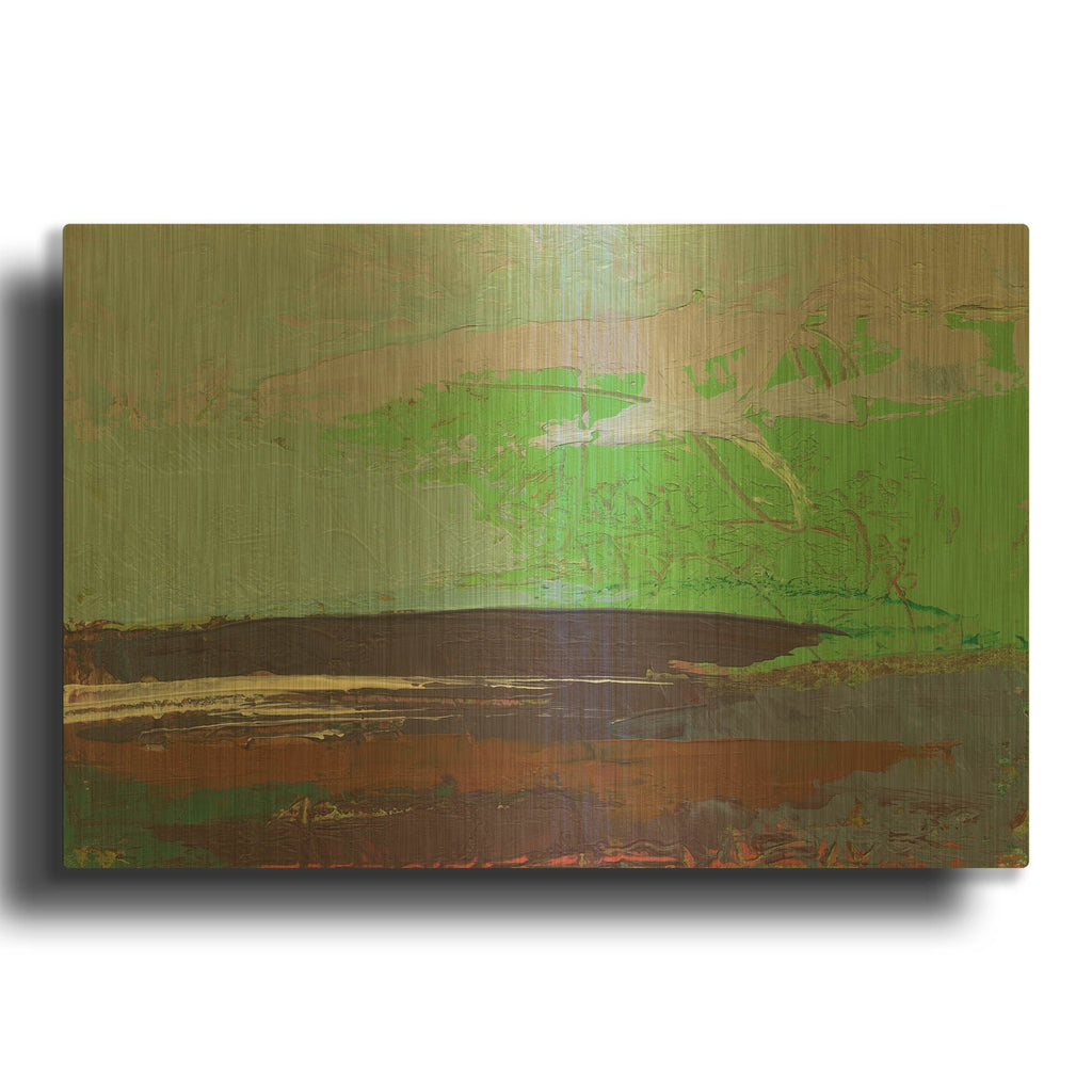 'Ceide Study XIII' By Grainne Dowling Gold Metal Wall Art