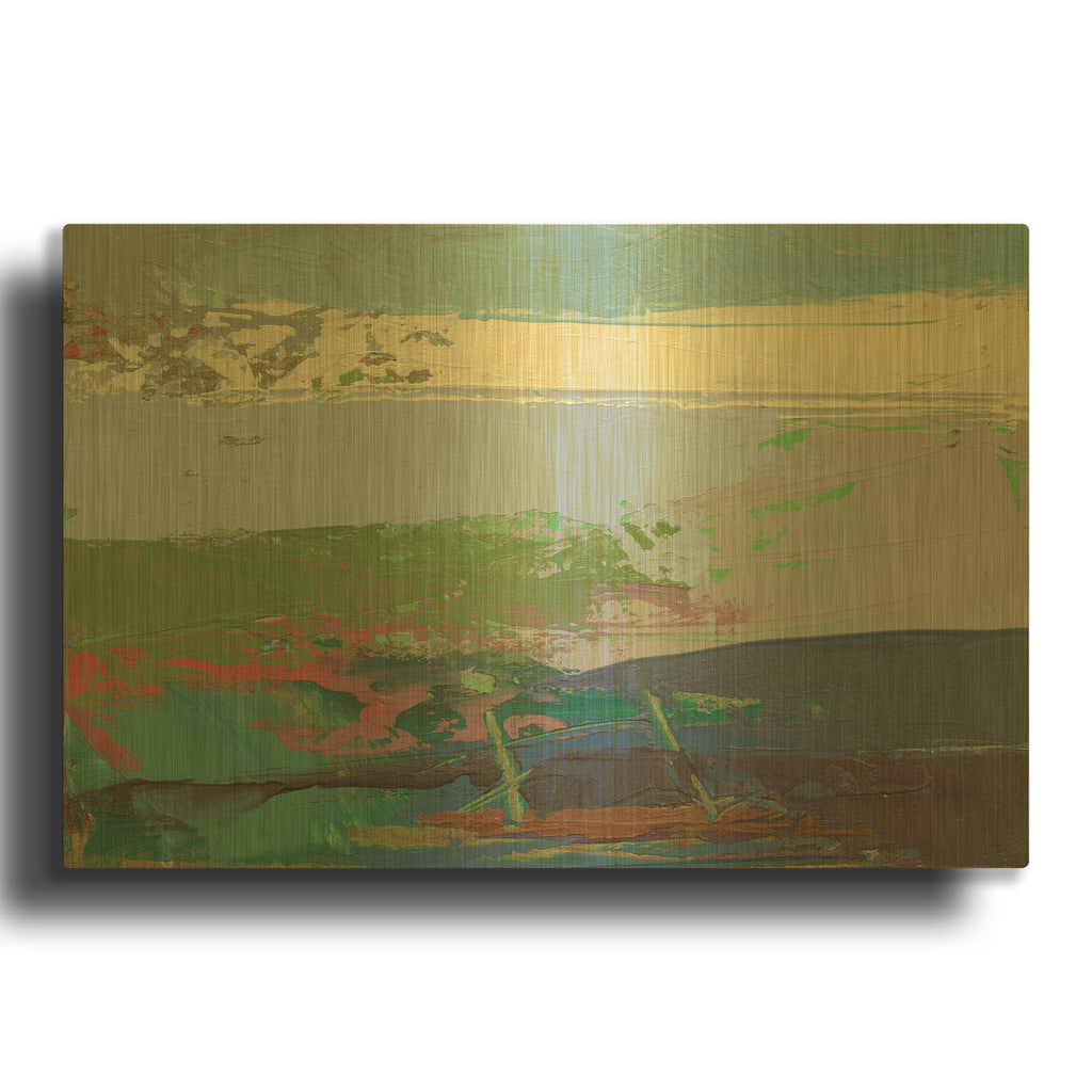 'Ceide Study XIV' By Grainne Dowling Gold Metal Wall Art