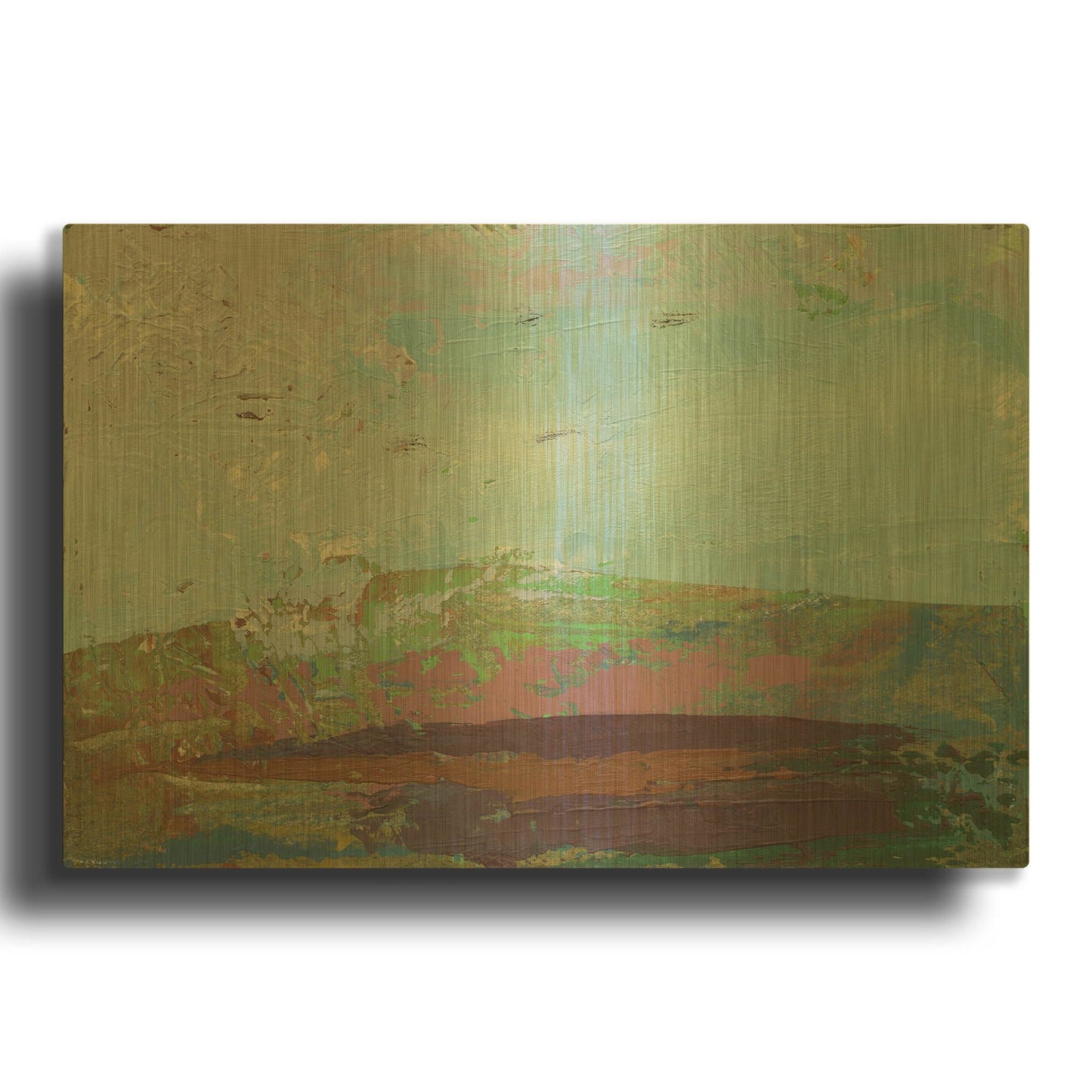 'Ceide Study XV' By Grainne Dowling Gold Metal Wall Art