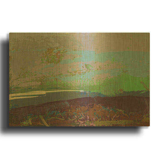 'Ceide Study XVI' By Grainne Dowling Gold Metal Wall Art