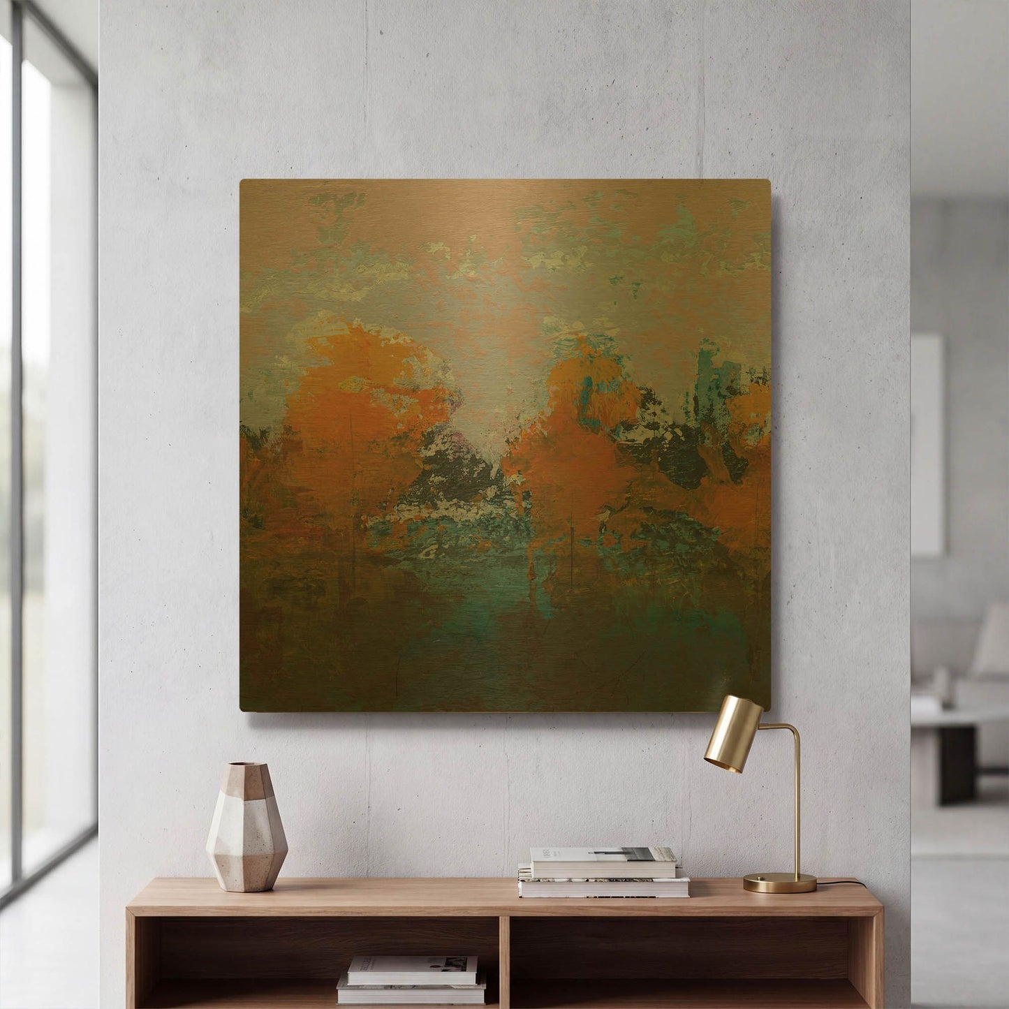 'Blackrath' By Grainne Dowling Gold Metal Wall Art