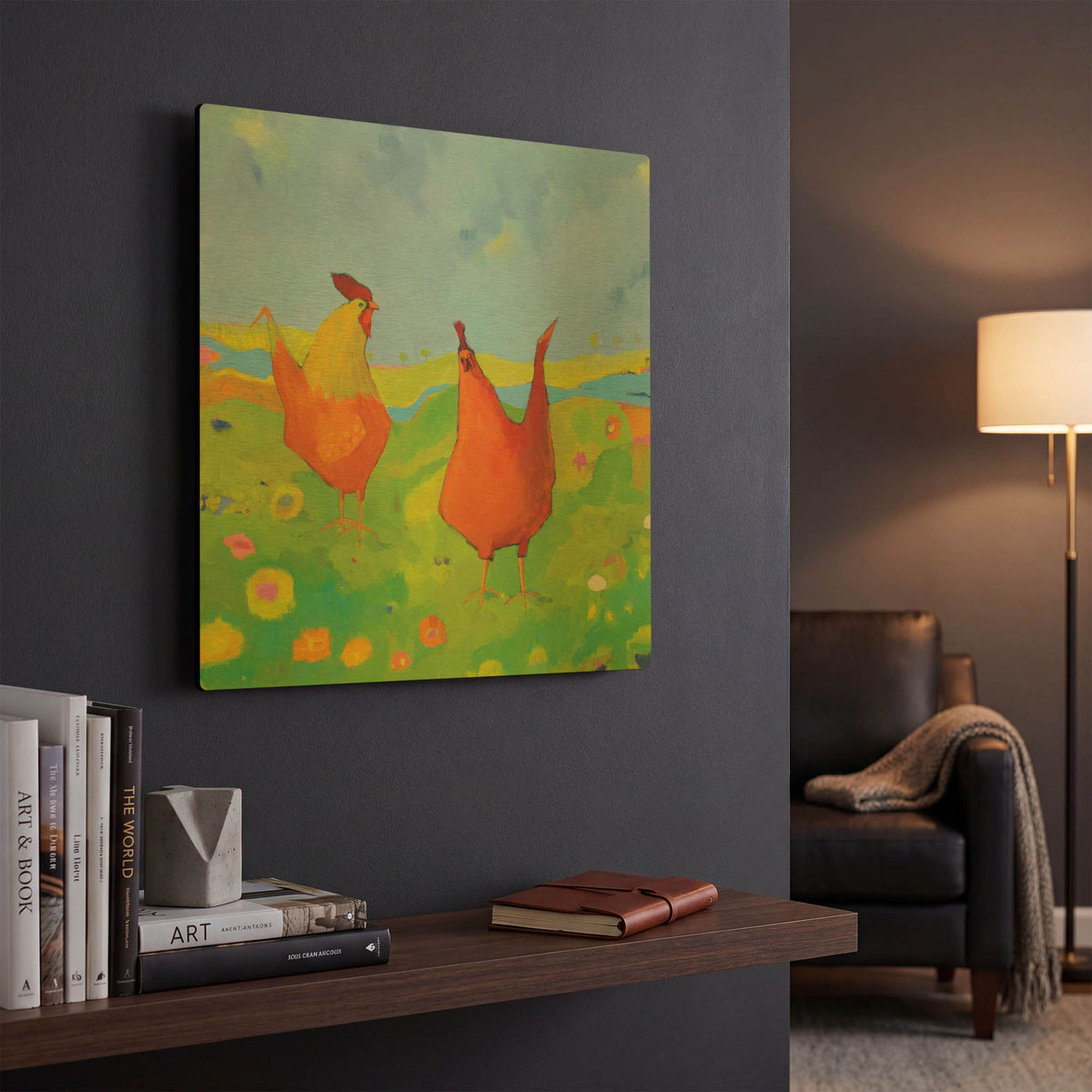 'Spring has Sprung' By Phyllis Adams Gold Metal Wall Art