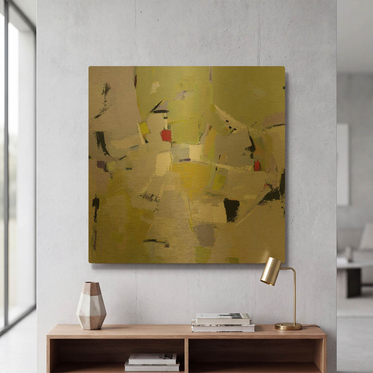 'And All That Jazz' By Phyllis Adams Gold Metal Wall Art