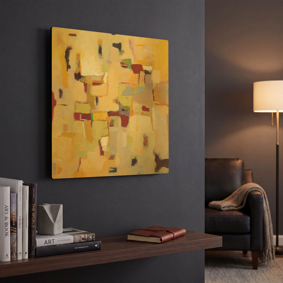 'Autumn Glow' By Phyllis Adams Gold Metal Wall Art