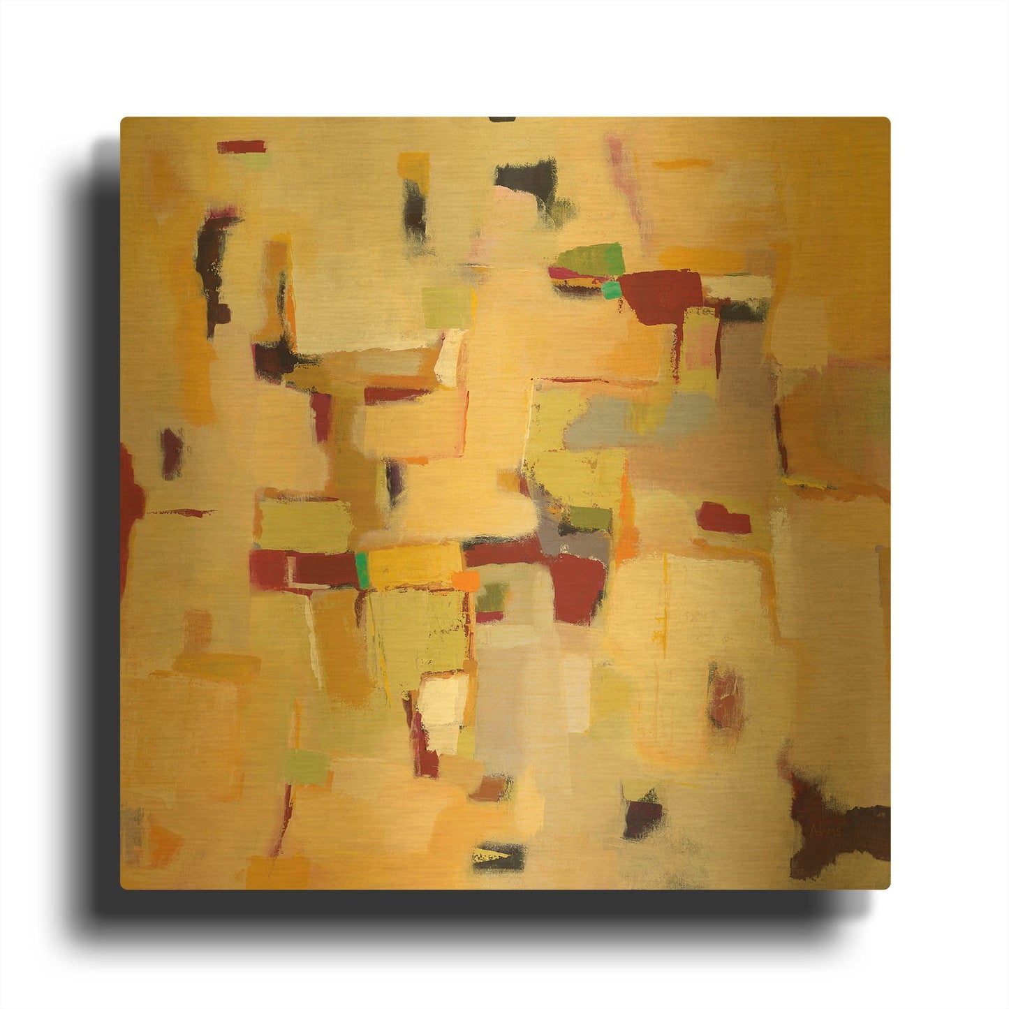 'Autumn Glow' By Phyllis Adams Gold Metal Wall Art