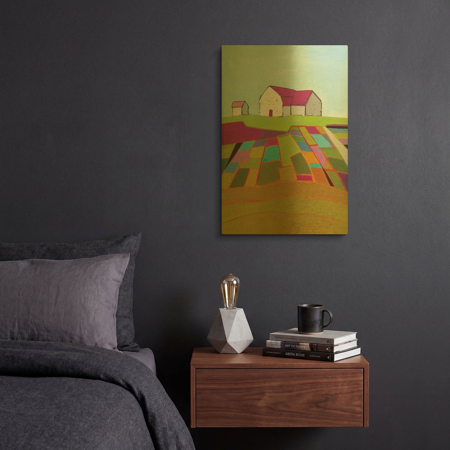 'Field of Dreams' By Phyllis Adams Gold Metal Wall Art