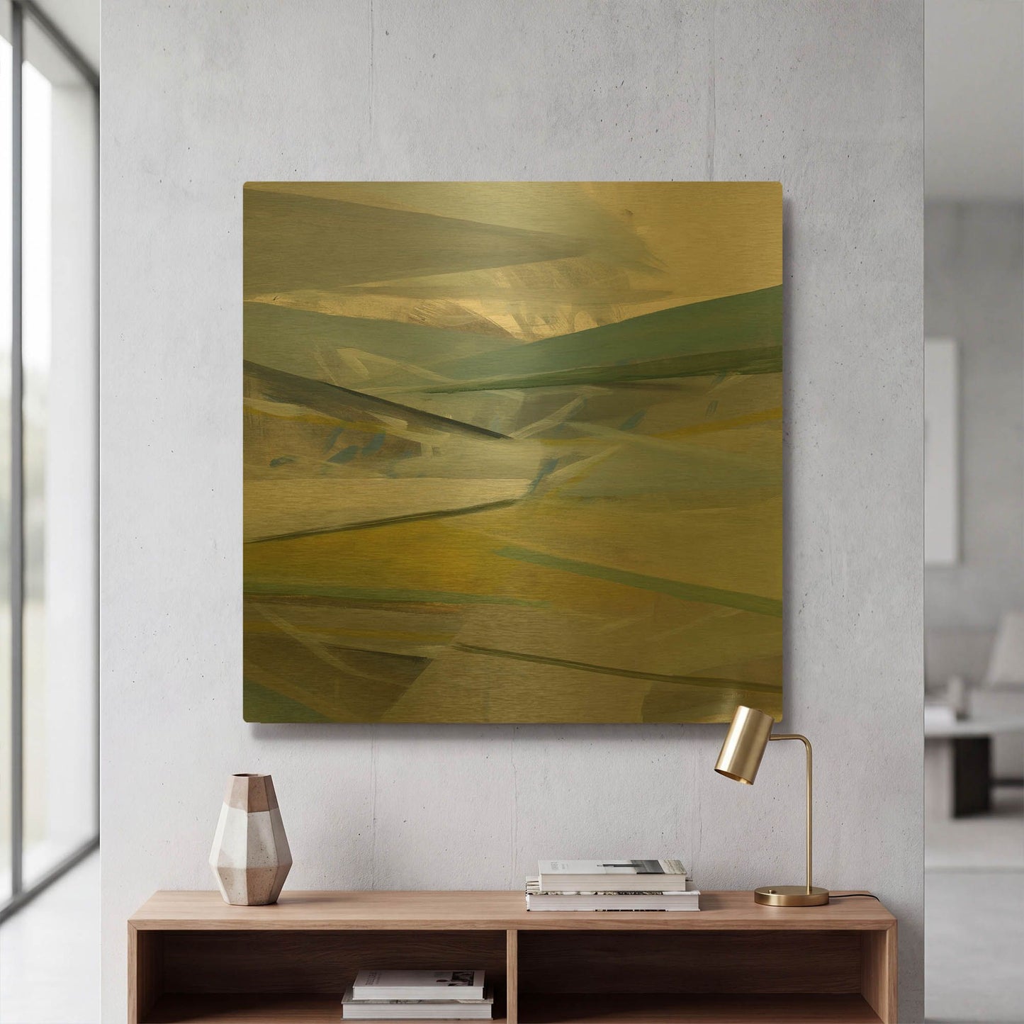 'Reaching Out' By Jo Maye Gold Metal Wall Art