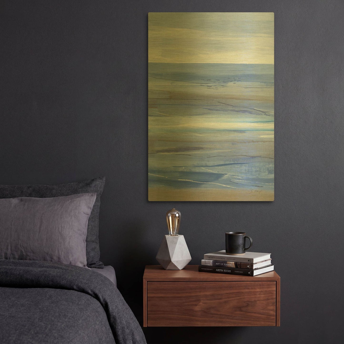 'Summer Morning II' By Jo Maye Gold Metal Wall Art