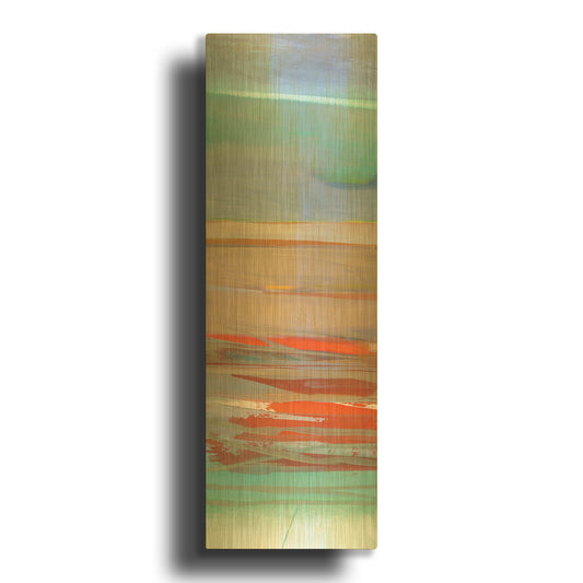 'Layers II' By Jo Maye Gold Metal Wall Art