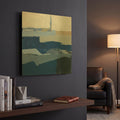 'Crisp Day v2' By Jo Maye Gold Metal Wall Art