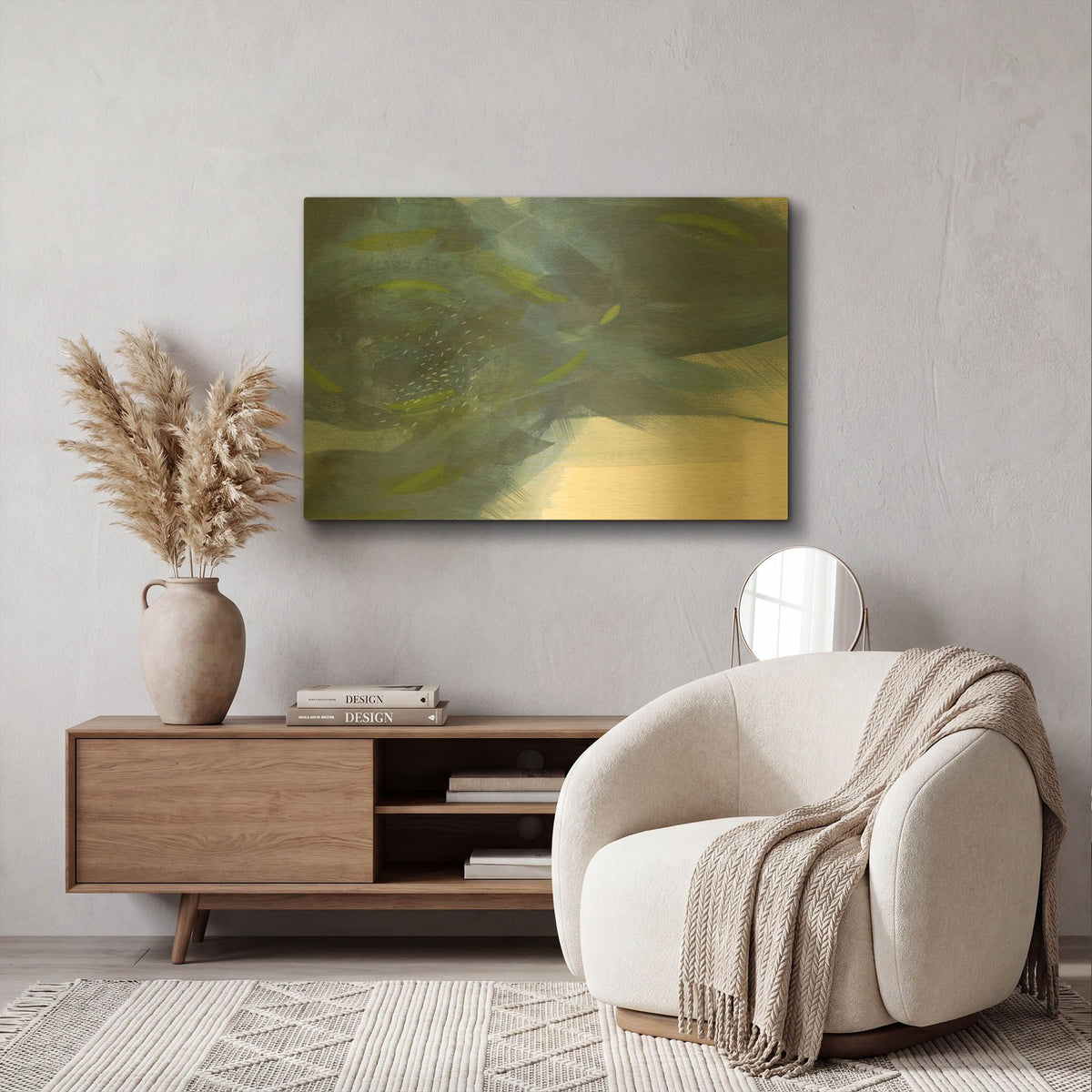 'Scatter' By Jo Maye Gold Metal Wall Art