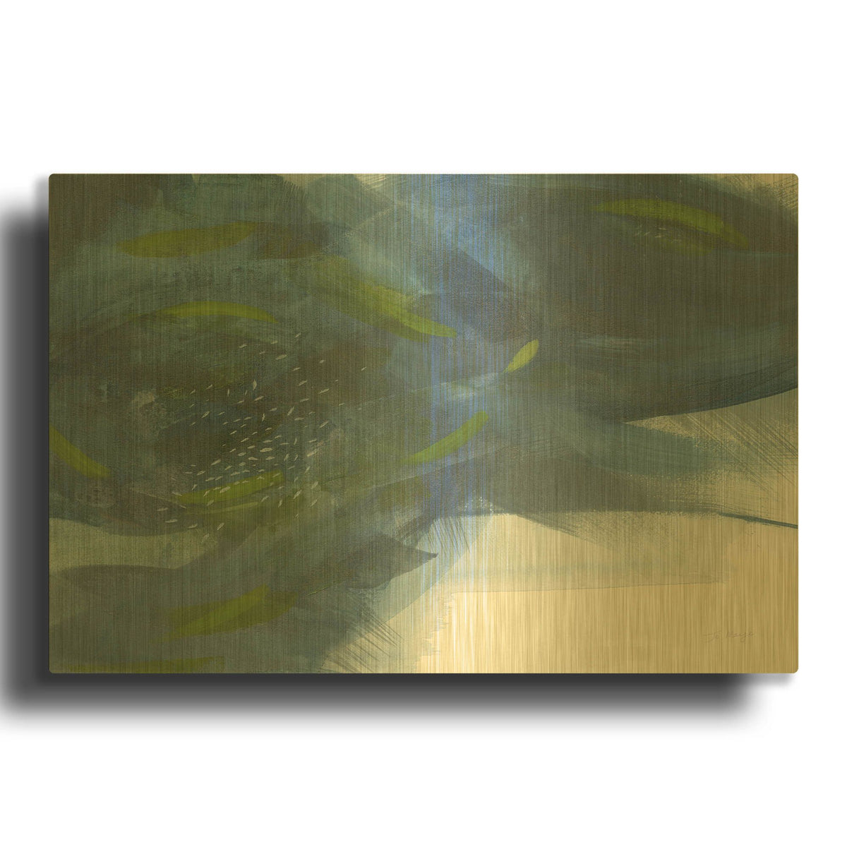'Scatter' By Jo Maye Gold Metal Wall Art