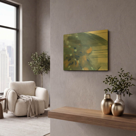 'Regal' By Jo Maye Gold Metal Wall Art