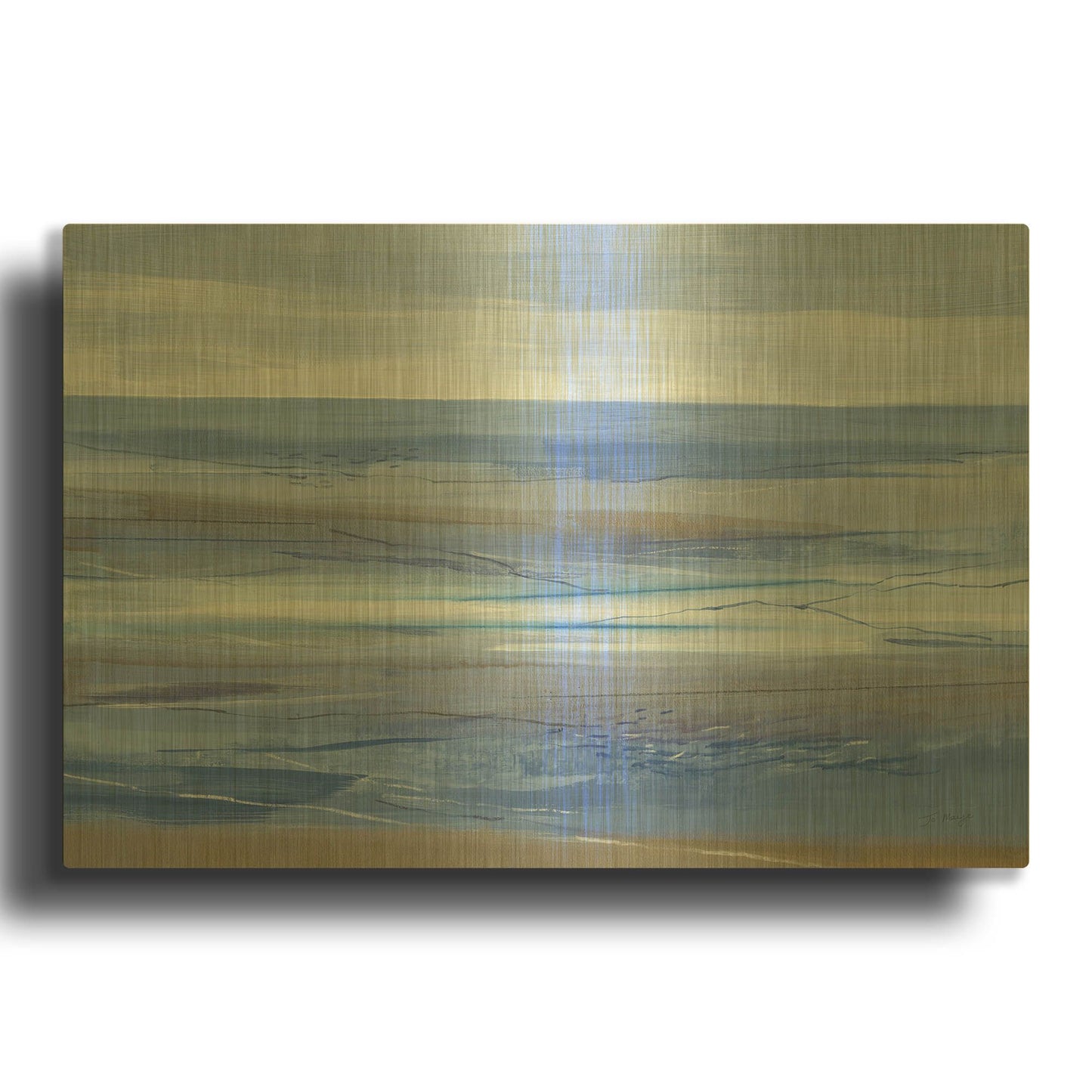 'Summer Morning' By Jo Maye Gold Metal Wall Art