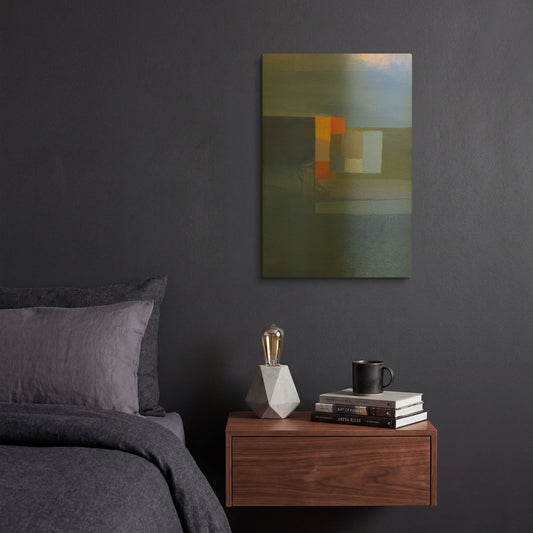 'Evening Light' By Jo Maye Gold Metal Wall Art