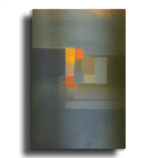 'Evening Light' By Jo Maye Gold Metal Wall Art