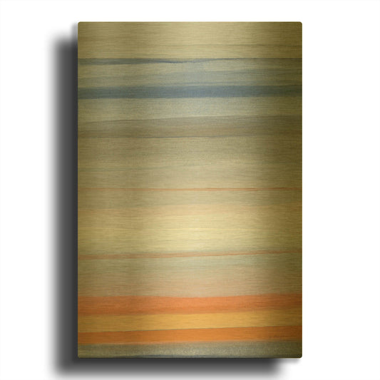 'Horizons' By Jo Maye Gold Metal Wall Art