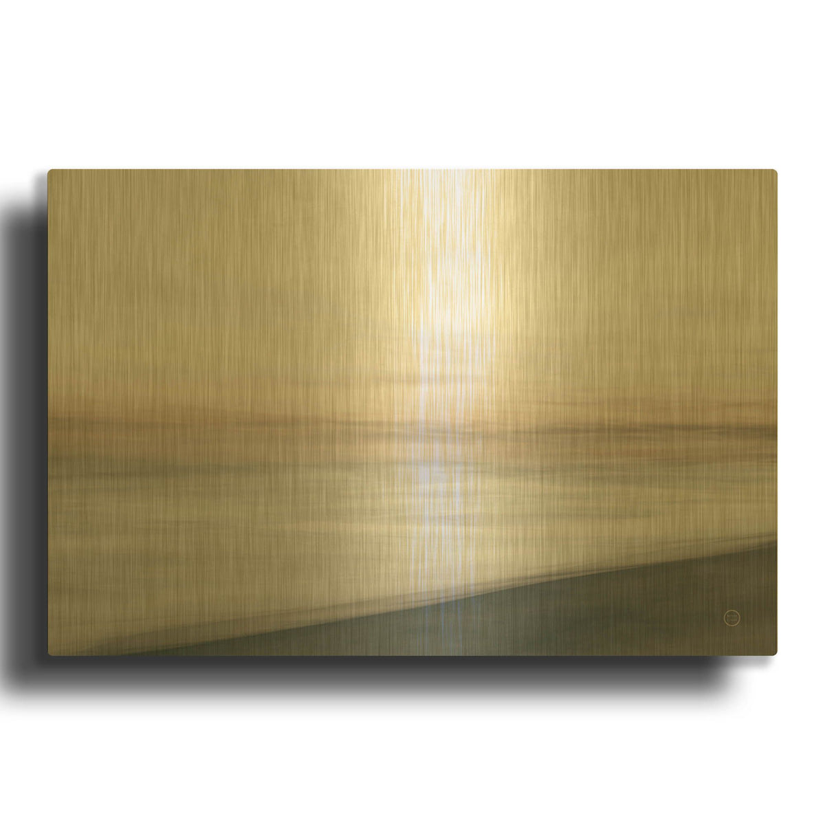 'Waves Move Me I' By Nathan Larson Gold Metal Wall Art