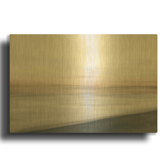 'Waves Move Me I' By Nathan Larson Gold Metal Wall Art
