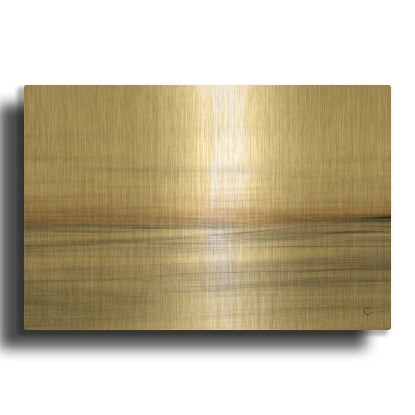 'Waves Move Me II' By Nathan Larson Gold Metal Wall Art