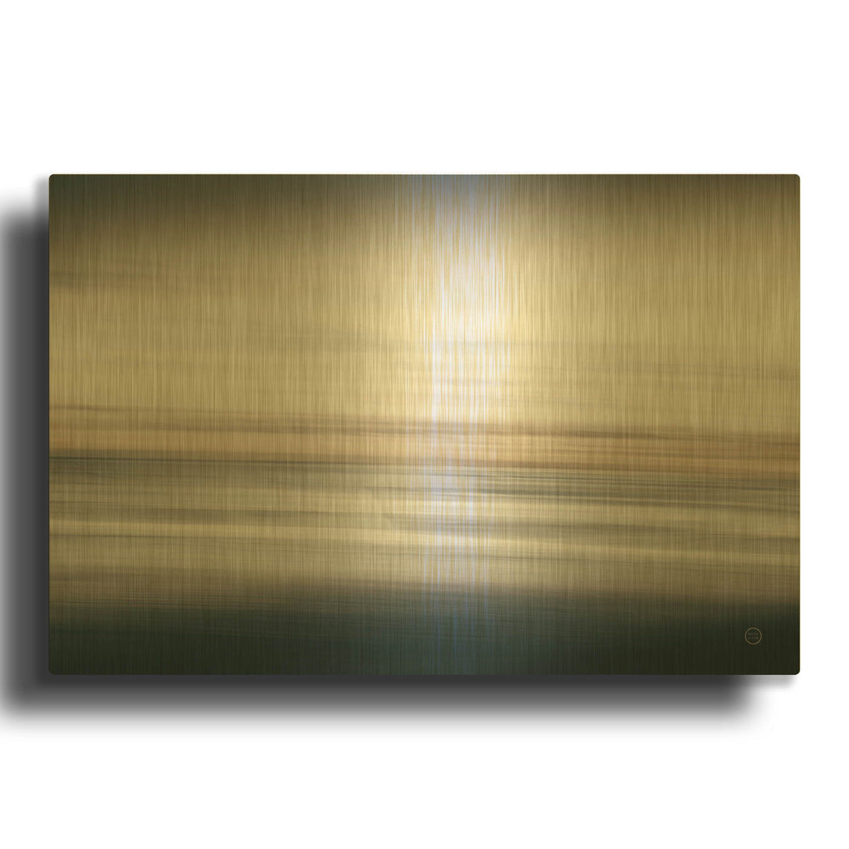 'Waves Move Me IV' By Nathan Larson Gold Metal Wall Art