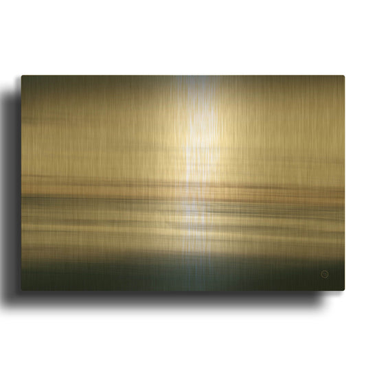 'Waves Move Me IV' By Nathan Larson Gold Metal Wall Art