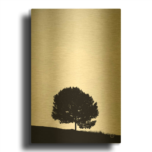 'Lone Tree Hill' By Nathan Larson Gold Metal Wall Art