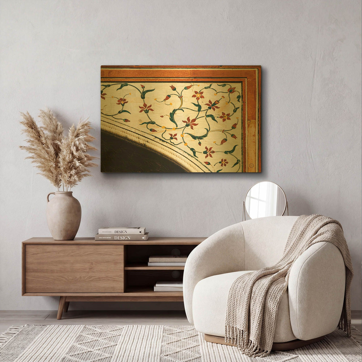 'Mosaic I' By Nathan Larson Gold Metal Wall Art