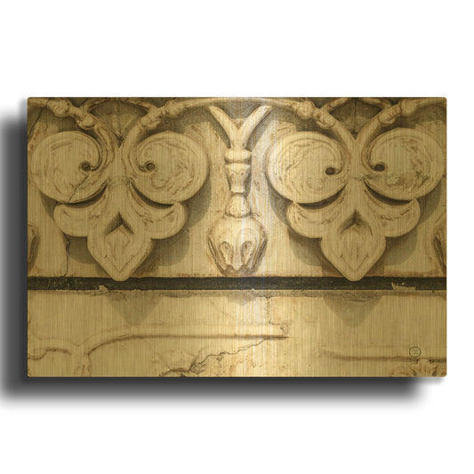 'Sculptural Detail' By Nathan Larson Gold Metal Wall Art