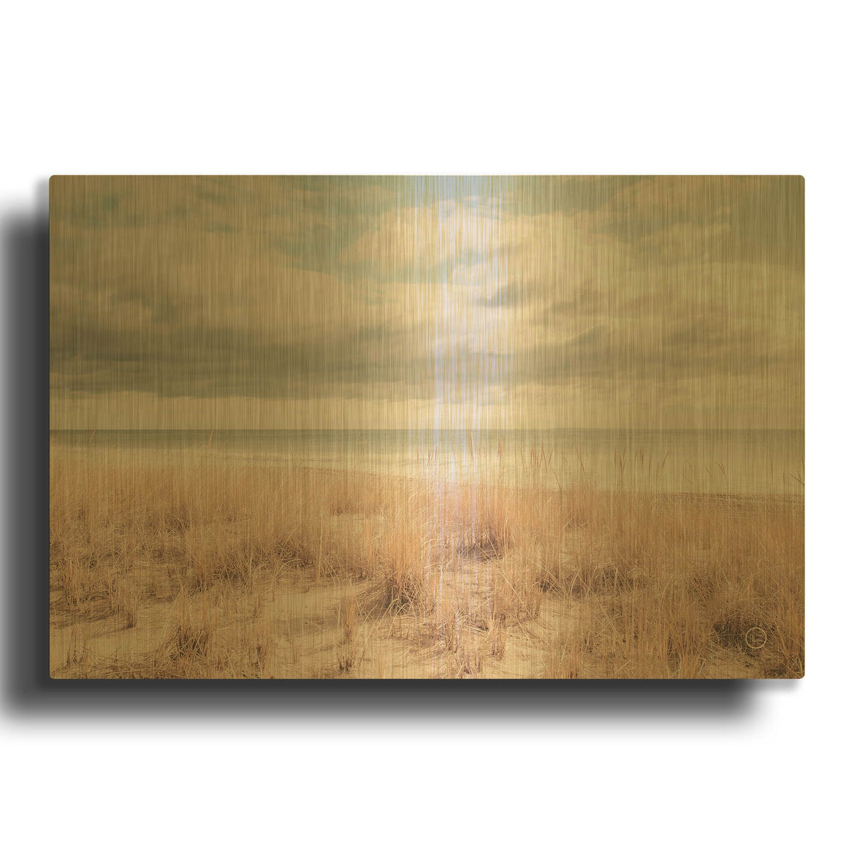 'Soft Oceans' By Nathan Larson Gold Metal Wall Art